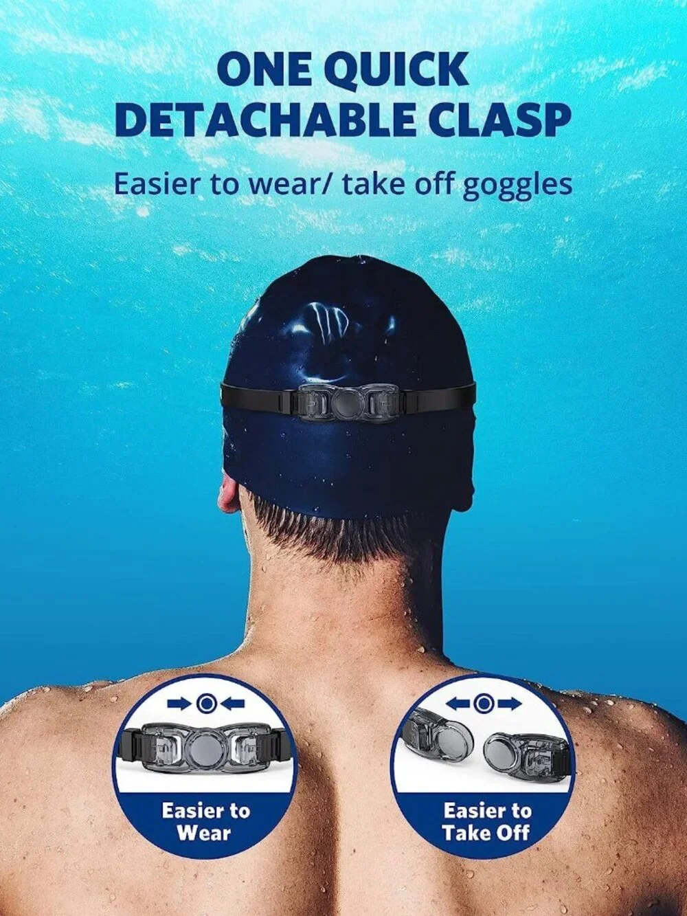 Aegend Swimming Goggles Swim Unisex Goggles Multi Color Lens w Case No Leaks